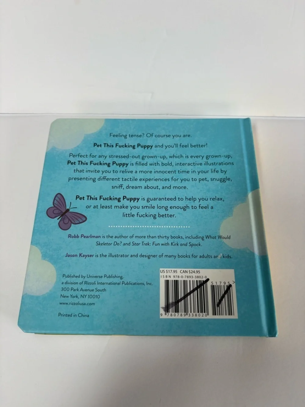 NWOT Pet This F**** Puppy: A Touch-And-Feel Book For Stressed-Out Adults